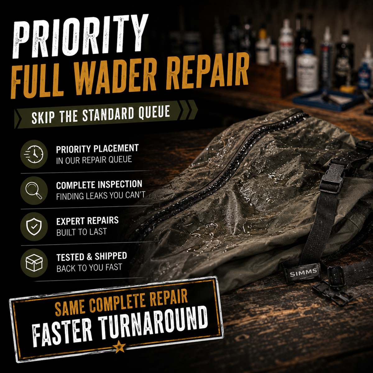Priority Full Wader Repair